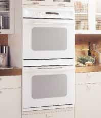 Convection Upper/Self-Clean Lower Profile Performance Series 30" Built-In Double Oven JT950SA Stainless steel CleanDesign oven interior Integrated designer handles Convection Upper Oven Extra-large