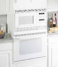 Microwave Upper/Convection Lower Profile 30" Built-In Double Oven JTP95WA White on white Fits most 30" cabinets SmartSet Electronic Controls Upfront interior oven lights Microwave Upper Oven 1.6 cu.