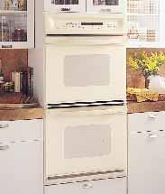 27" Built-In Double Oven JK950WA White on white CleanDesign oven interior Integrated designer-style handles Convection Upper Oven Large