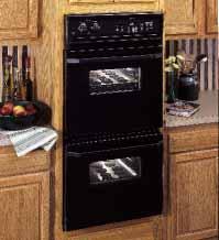 Built-In Double and Single Ovens: 24" Electric These models include Fits most 24" cabinets SmartSet Electronic Controls Frameless glass oven doors Designer-style handles Two oven racks (each oven)