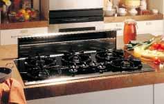 Built-In Cooktops: 36" and 30" Gas These models include Sealed burners (except JGP320EV) Electronic pilotless ignition Note: bold = feature upgrade from previous model Sealed