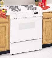 Slide-In Ranges: 30" Gas These models include Electronic pilotless ignition Frameless glass oven door Interior oven light Broiler pan with grid Note: bold = feature upgrade from previous model