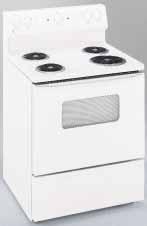 30" Free-Standing QuickClean Electric Range JBS27BC White or Almond Largest* Oven in America Super large 5.0 cu. ft.