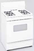 Range JGBS07PEA White on white Extra-large standard clean oven White porcelain-enameled oven door with designer-style handle Standard window Interior oven light Not all features available on all