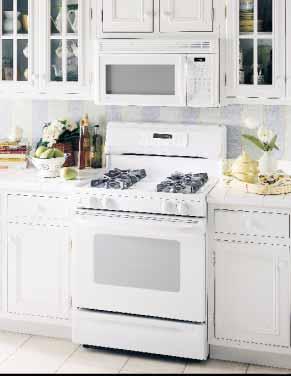 A powerful, two-speed exhaust fan, rated 300 CFM, and cooktop light, integrated into the base of the microwave oven eliminates the need for a range