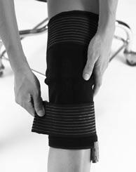 2. Wrap it: Continue to wrap the top and bottom portion snugly around the knee.    16