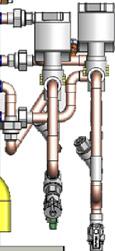 Options and Accessories Figure 10: Hook Up Locations: Factory-Installed Valve and