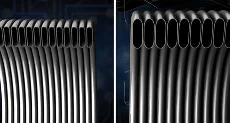 performances over time. CURRENT HEAT EXCHANGER XTRATECH HEAT EXCHANGER Larger pipes for improved water flow to increase heating performances.
