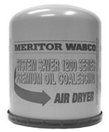 MERITOR WABCO SYSTEM SAVER TWIN AIR DRYER REPLACEMENTS DESICCANT CARTRIDGE R950068 Coalescing version of System Saver 1200 and TWIN air dryer and