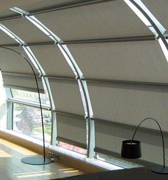 STS 100 Internal unguided tension system STS 101 Shaped internal unguided tension system The Shading Tension System 100 is suitable for rectangular fabric shades installed under horizontal, vertical