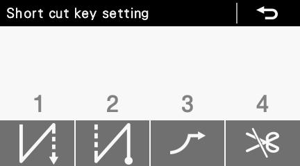 6. USING THE OPERATION PANEL (ADVANCED OPERATIONS) 6-5. Shortcut key assignment method You can assign functions to the 4 shortcut keys which are displayed on the simple home screen.