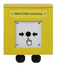 Manual call points DMX outdoor application, conventional DMX3100 2GRU manual release, yellow Order no.: 907024 Manual call point for outdoor areas, conventional detector in accordance with EN 12094-3.
