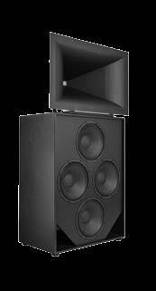 BEHIND THE SCREEN KPT-942-4-B 2-WAY BI-AMP EXTENDED BASS SYSTEM FOR MEDIUM TO LARGE AUDITORIUMS With its high efficiency, low distortion, controlled directivity and flat frequency response, the THX