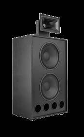 is a highperformance two-way screen and stage loudspeaker system well suited to mediumsized auditoriums. Its smaller stature still creates a large soundstage with well-defined imaging.