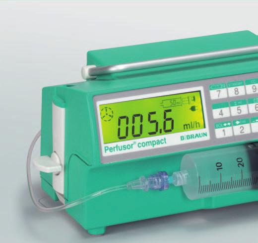 Flexibility and mobility Syringe pump Perfusor compact and