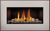flame/heat adjustment 46 7 16"w x 29 3 16"h Natural gas or propane Brushed Nickel