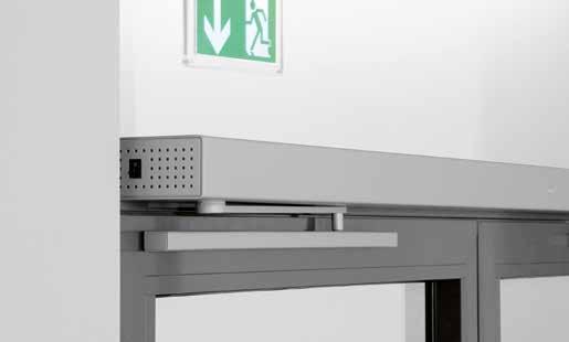 For fire doors 1 2 3 5 ED 100 / ED 250 operator A compact and powerful unit. Professional cover Slender Contur design. Fire Protection upgrade card For enhanced safety in case of a fire.