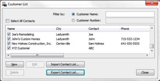 Import or export customer lists to create mailing or email lists and use them to let your customers know about your upcoming events, promotions and