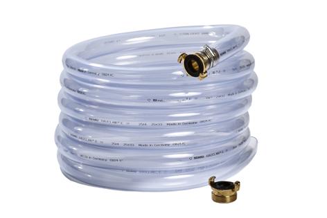 rapid-action hose coupling Rp 1¼, (free passage 21 mm) Drain hose set Comprising: plastic hose, DN 40 or DN 50
