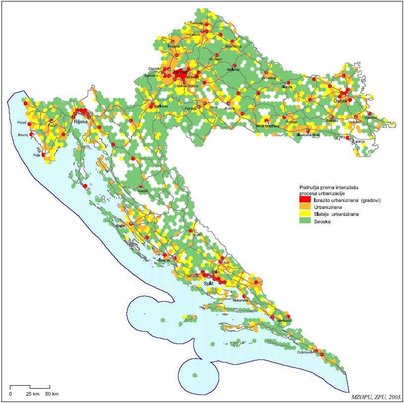 CROATIA: challenges and opportunities of rural areas - one of the longest urban development traditions in Europe - mainly influenced by the Mediterranean and Central European cultural sphere -