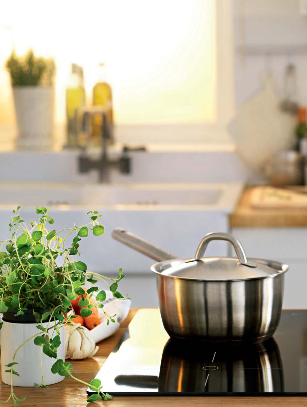 You can boost your cooking with an induction hob, saving up to 40% energy