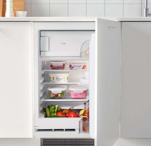 FREESTANDING These fridges hold more than integrated ones but only take up
