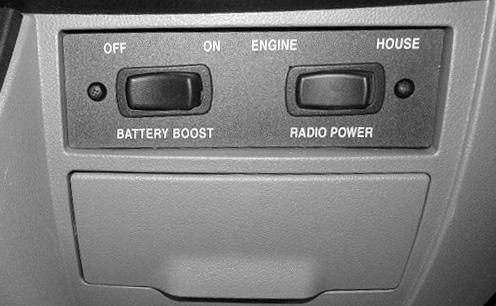 This prevents accidental draining of the chassis battery by prolonged use of the radio.