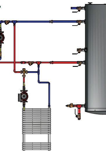 Vitodens 100 MICROLOAD Solution Piping a Microload in this manner, prevents the boiler from short cycling.