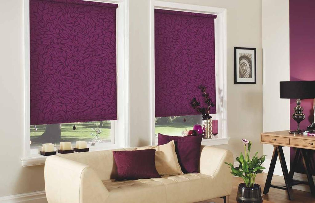 CCHILD SAFE Create luxurious living spaces Be daring and dramatic with stylish roller blinds for your windows Roller blinds are simple in design,
