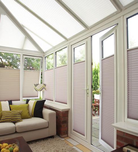 Benefits of conservatory blinds Our modern range of solar control fabrics are designed to