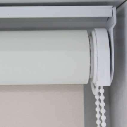 Control System Options One Touch Raise Roller Blind Head rail & brackets available in White only 800 min to 2410 max width x 2,500mm max.