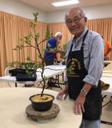 JUNE MEETING Our June meeting on post-bloom care was lead by bonsai professional Johnny Uchida.