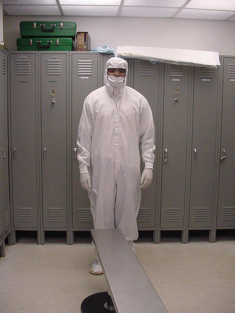 Completed Clean Room Gown After all gowning is complete you can now enter the