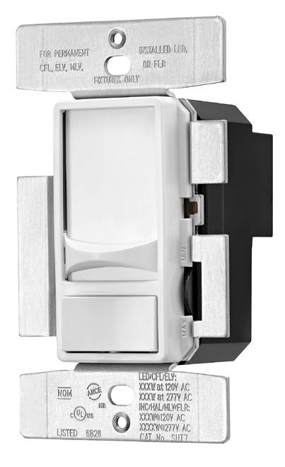 Dimmers can save energy by reducing the flow of power to the fixture & allowing lights to operate at lower power levels.