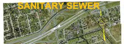 Existing Services : Sanitary Sewers North Study Area
