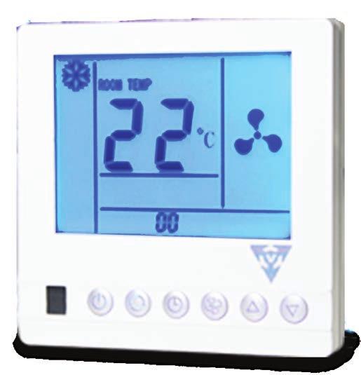 MICROPROCESSOR-BASED LCD CONTROLLER FOR DUCTABLE UNITS The microprocessor controller installed on all the units, offers you the following benefits: Energy saving - auto switch-off of the condenser