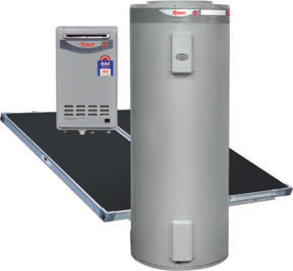 Combined with a continuous flow gas booster, the Rheem 220 provides endless, efficient hot water, all year round.