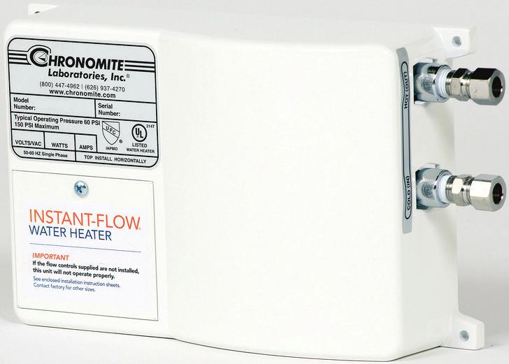 MODEL SR, M & E SERIES MODEL SR SERIES INSTANT-FLOW SR The Instant-Flow SR model is a great basic instant water heater for a wide variety of uses.