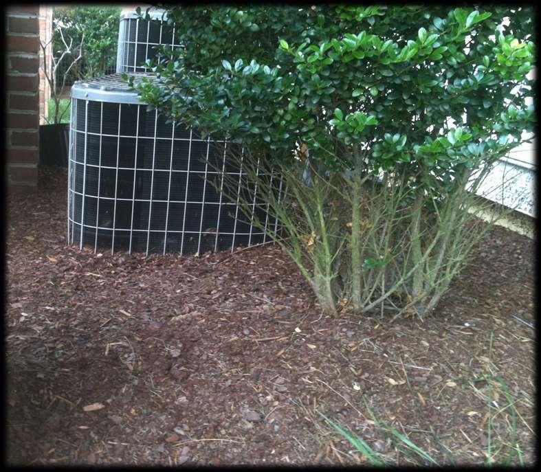 Over-mulching may kill your air conditioner too!