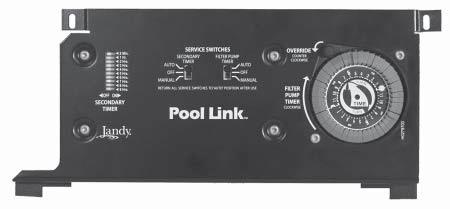 Operation Data Owner's Man u al POOL LINK Dual Timer Module Control System H0280200- WARNING FOR YOUR SAFETY - This product must be installed and serviced by a pro fes sion al pool/ spa