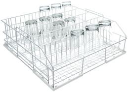 Baskets for PG 8056 & PG 8061 Lower Baskets* U 504 Cutlery Basket 67650401D Plastic cutlery holder 9 compartments sized 4 1 /4 x 4 1 /4 5 3 /4 H x 19 3 /4 W x 19 3 /4
