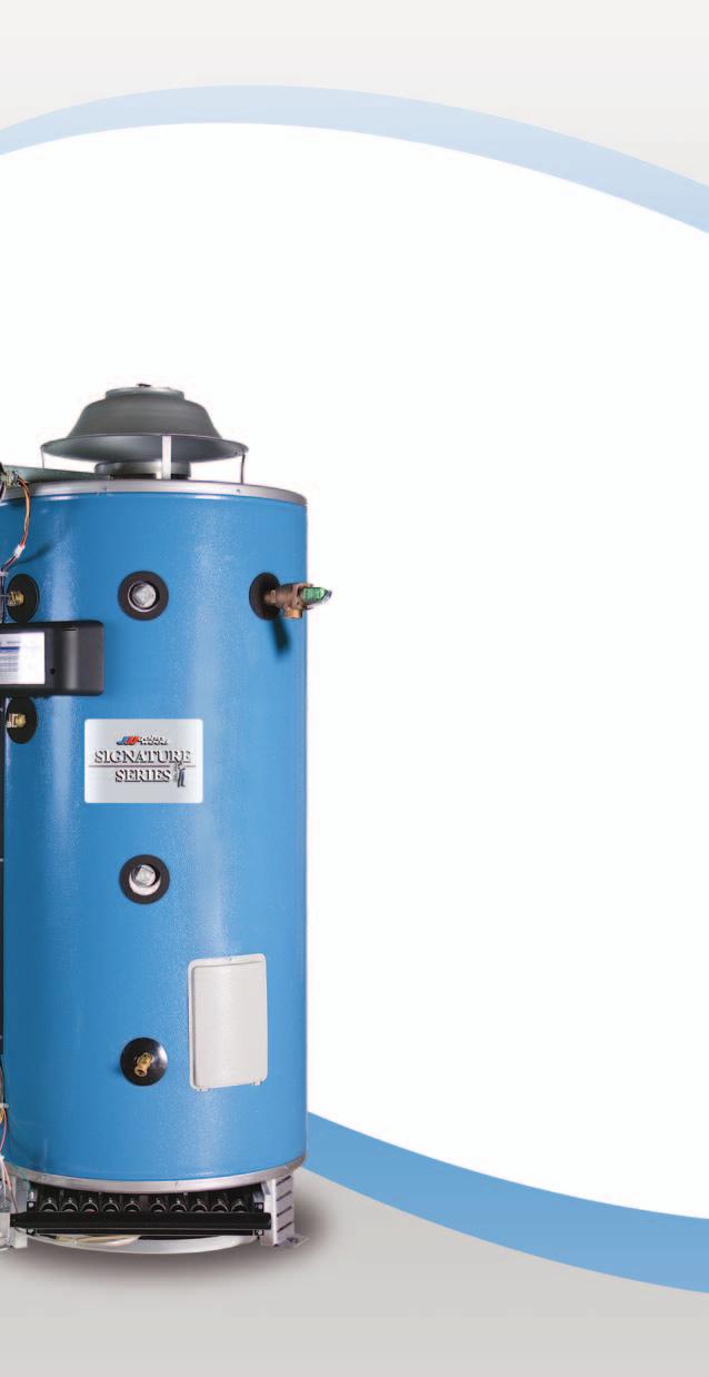 John Wood Signature Series Gas Commercial Water Heaters are designed specifically for professional installers.
