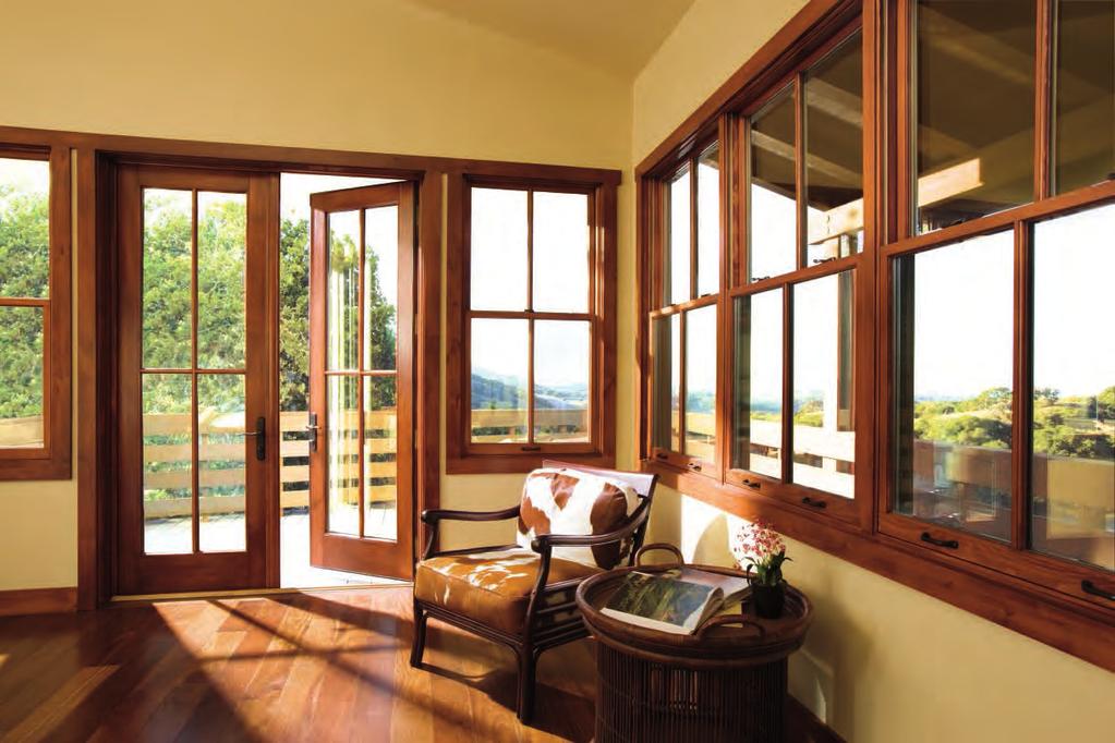 Nothing rivals the beauty of nature. That s why our wood windows and patio doors are designed to harness the earth s handiwork.