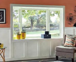 Frame is 52% stronger than ordinary vinyl. 2 Also features an exclusive weather-repel system on double- and single-hung windows to help guard against air and water infiltration.
