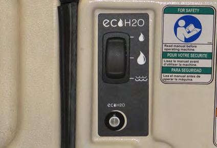 MAINTENANCE 6. Press the top of the ec H2O switch to place the ec H2O system into low. NOTE: The ec H2O system must be placed into low before it can be flushed. 7.