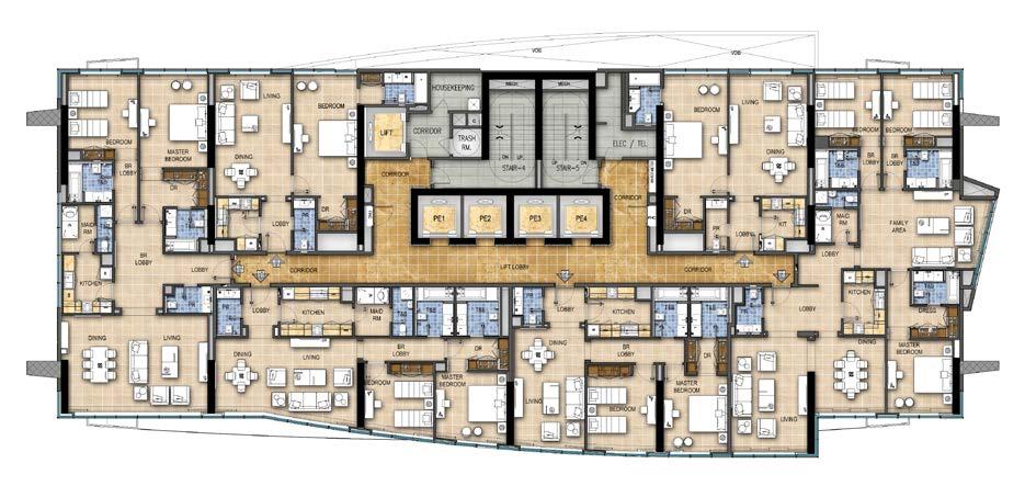 TYPICAL FLOOR PLAN LEVEL 5 TO 11 TYPICAL FLOOR PLAN LEVEL 20 TO 29