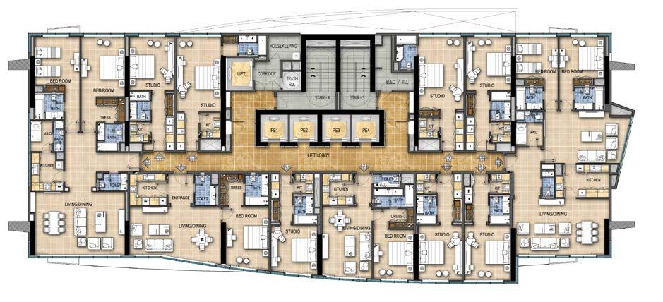 FLOOR PLAN LEVEL 15 TO 19 Disclaimer: All pictures, plans, layouts,