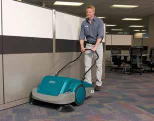 SWEEPERS PROS DEPEND ON QUALITY TENNANT SWEEPERS TO DELIVERY LONG-LASTING RESULTS S3 MANUAL SWEEPER Designed for sweeping multiple surfaces in