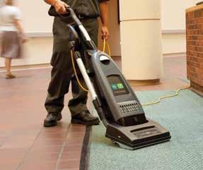 V-HDU-14 HEAVY-DUTY UPRIGHT VACUUM Cleans in tight areas as well as in hallways, hotel meeting rooms, and lobbies. Lightweight and maneuverable upright vacuum with durable rotomold construction.