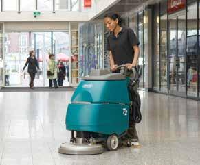 Clean small, tight, hard-to-reach spaces with compact, maneuverable design Reduce operator fatigue and improve productivity with Insta-Adjust ergonomic handle Reduce risk of slip-and-fall accidents